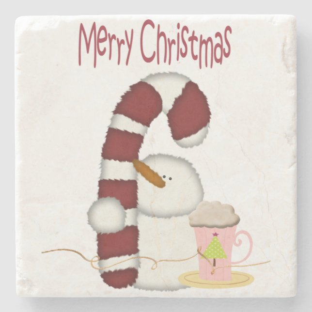 Posavasos De Piedra Navidades Monstruo de Piedra de Mármol, café de Sn (Anverso)