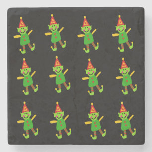 Posavasos De Piedra Navidades Monstruo de Piedra de Mármol, Elf