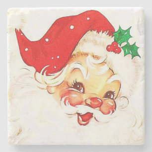 Posavasos De Piedra Navidades Monstruo de Piedra de Mármol, Santa