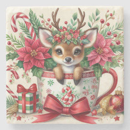 Posavasos De Piedra Navidades Mug Reindeer 2