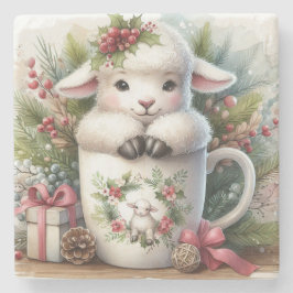 Posavasos De Piedra Navidades Mug Sheep