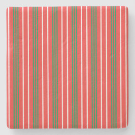 Posavasos De Piedra Navidades Pascua a rayas