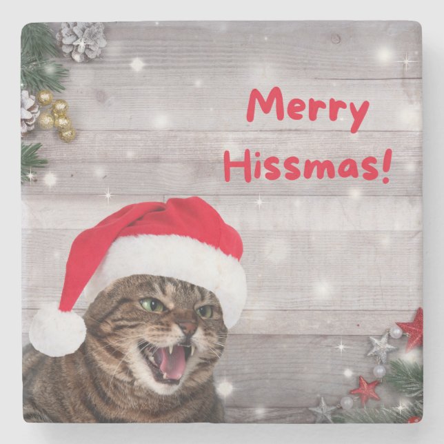 Posavasos De Piedra Navidades Piedras De Pascua, Te Desean Un Feliz Hi (Anverso)