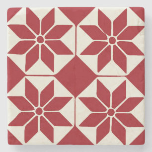 Posavasos De Piedra Navidades Poinsettia