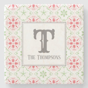 Posavasos De Piedra Navidades rojos de moda en vacaciones con copas de