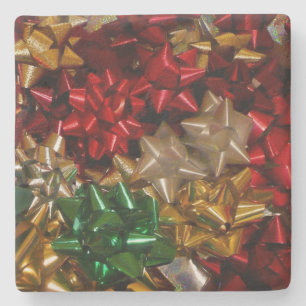Posavasos De Piedra Navidades se inclina por vacaciones festivas color
