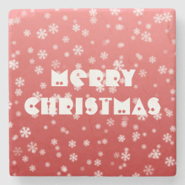 Posavasos De Piedra Navidades Snowflakes