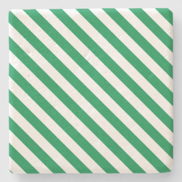 Posavasos De Piedra Navidades Stripes Square Coaster