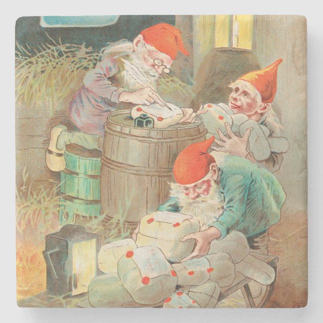 Posavasos De Piedra Navidades suecos Santa (por Jenny Nyström) (Anverso)