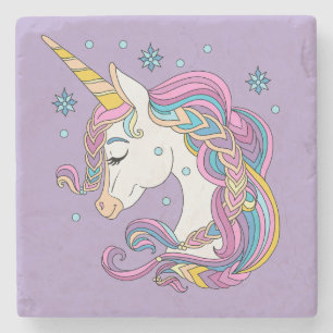 Posavasos De Piedra Navidades unicornio