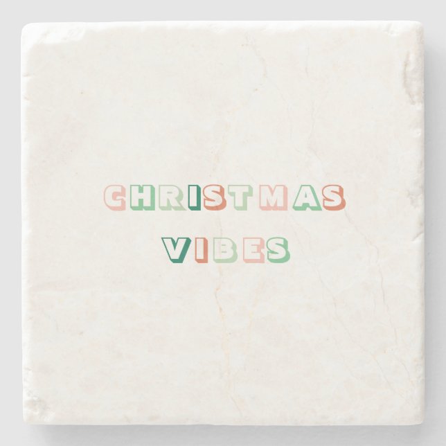 Posavasos De Piedra Navidades Vibes (Anverso)