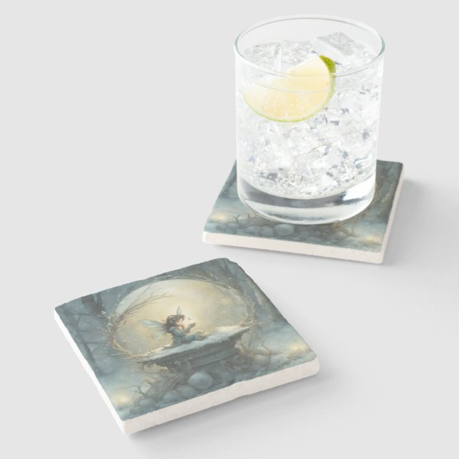 Posavasos De Piedra Navidades Wish (Lateral)