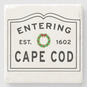 Posavasos De Piedra Navidades Wreath entrando en Cape Cod