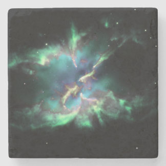 Posavasos De Piedra Nebulosa Planetaria Verde Menta Periwinkle