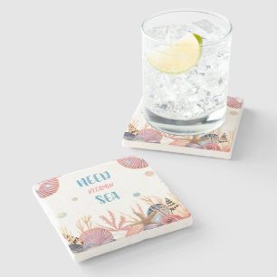 Posavasos De Piedra Necesidad de un mar de vitamina