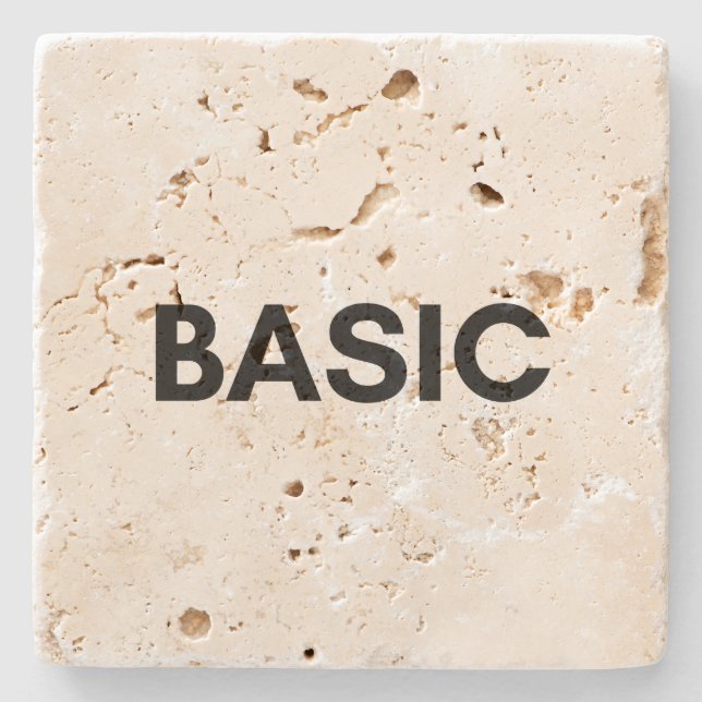 Posavasos De Piedra negro básico (Anverso)