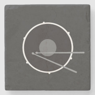 Posavasos De Piedra Negro moderno