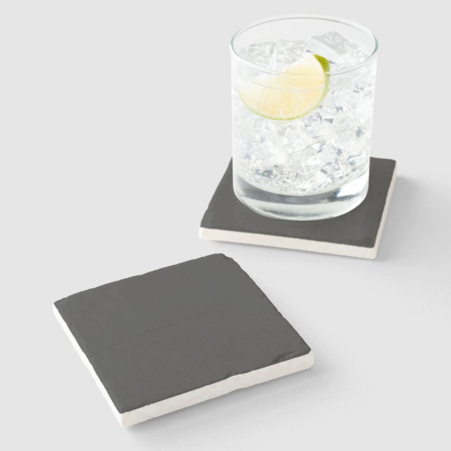 Posavasos De Piedra Negro Siniestro (Lateral)