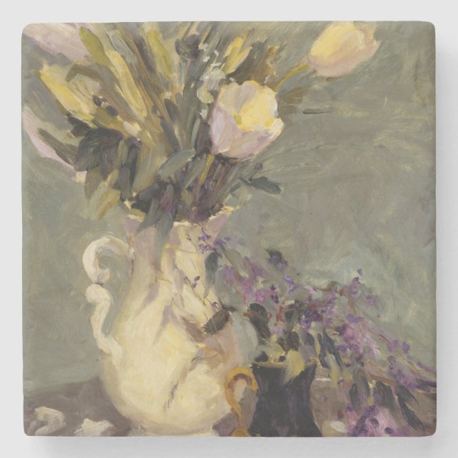 Posavasos De Piedra Negro y oro (Anverso)