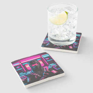 Posavasos De Piedra neon ninja