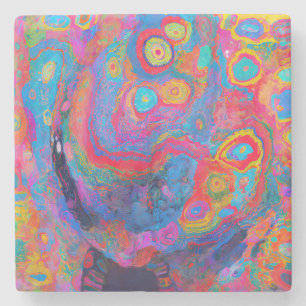 Posavasos De Piedra "Neural Firestorm"