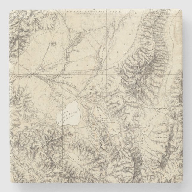 Posavasos De Piedra Nevada occidental (Anverso)