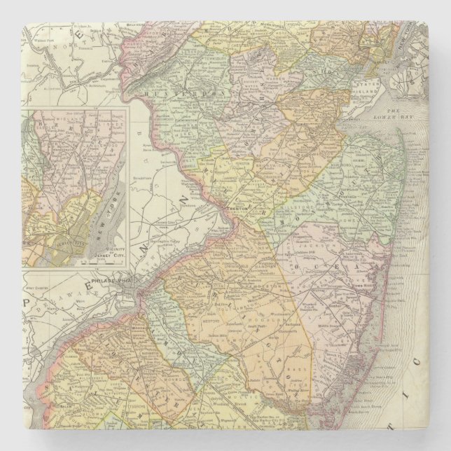 Posavasos De Piedra New Jersey 10 (Anverso)