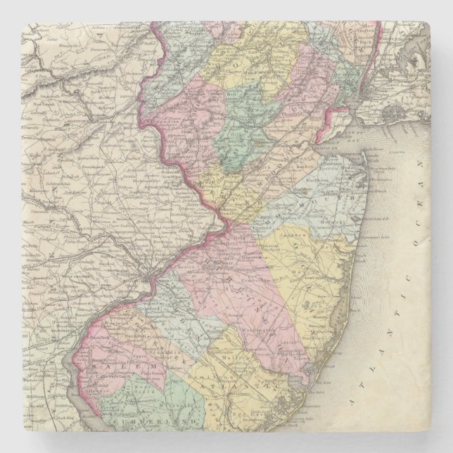 Posavasos De Piedra New Jersey 2 (Anverso)