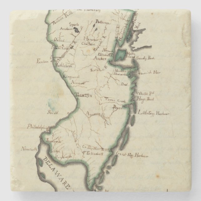 Posavasos De Piedra New Jersey 5 (Anverso)