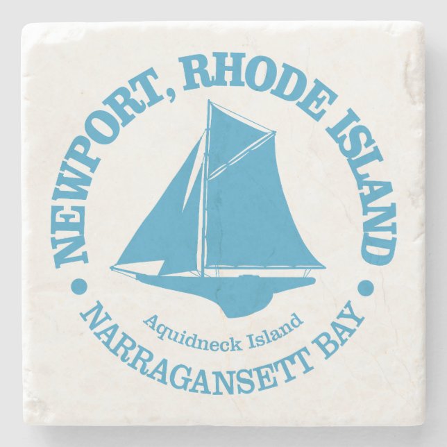 Posavasos De Piedra Newport RI (sloop) (Anverso)