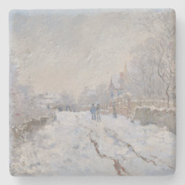 Posavasos De Piedra Nieve en Argenteuil (por Claude Monet)