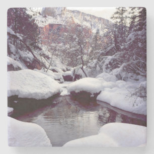 Posavasos De Piedra Nieve profunda en Middle Emerald Pools