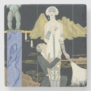 Posavasos De Piedra Night, 1925 (impresión del pochoir)