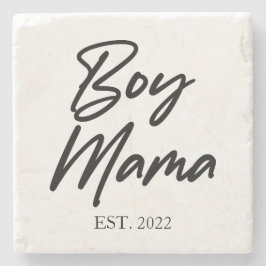 Posavasos De Piedra Niño Mamá Personalizado Este. Año Mamá Mímica Míni