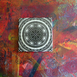 Posavasos De Piedra Niño Moon Mandala Triple Bruja Luna
