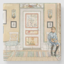Niño sentado en la esquina (por Carl Larsson)
