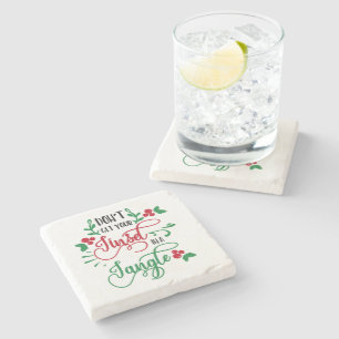 Posavasos De Piedra no consiga su malla en navidad de un enredo