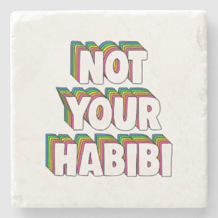 Posavasos De Piedra No es tu Habibi