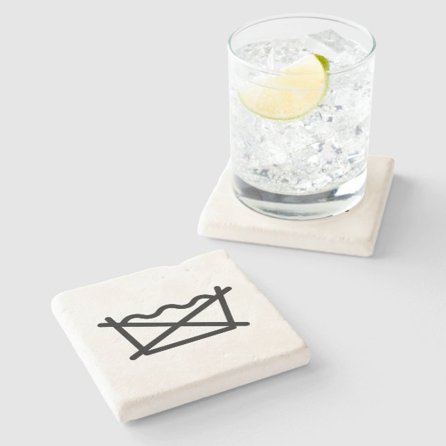 POSAVASOS DE PIEDRA ¡NO LAVES! (Lateral)