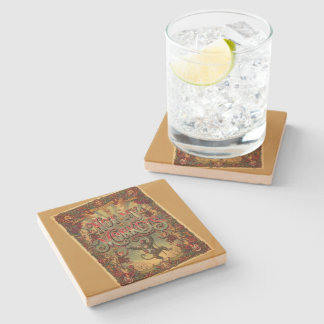 Posavasos De Piedra ¡No mis monos! Colección de arte de circo vintage