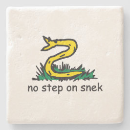 Posavasos De Piedra No pisar a la serpiente memes parodia de Gadsden S