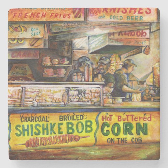 Posavasos De Piedra No puedes competir con eso (Anverso)