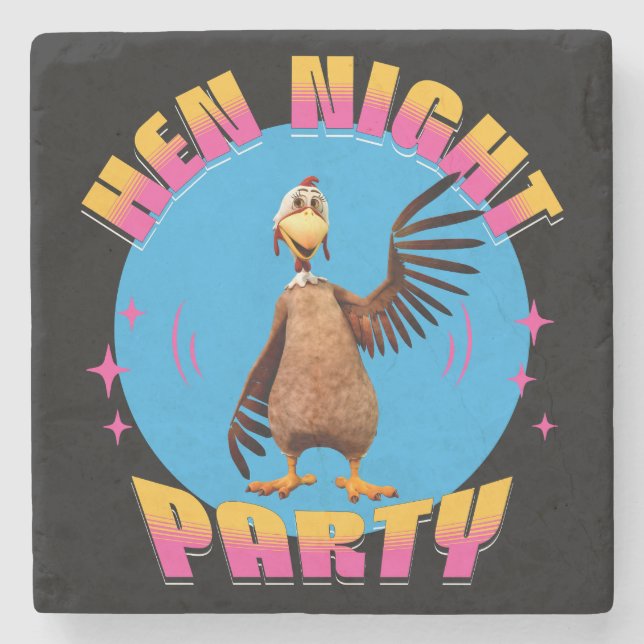 Posavasos De Piedra Noche de Chicas Divertida Despedida de Soltera (Anverso)