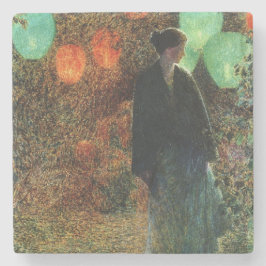 Posavasos De Piedra Noche de Julio (por Childe Hassam)