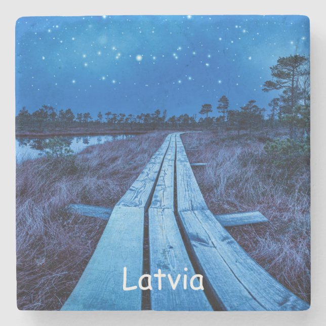 Posavasos De Piedra Noche de swaps (Anverso)