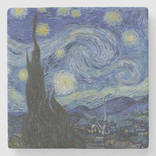 Posavasos De Piedra Noche estrellada de Vincent Van Gogh