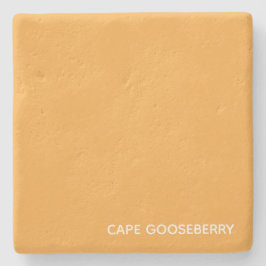 Posavasos De Piedra Nombre de color amarillo de Gooseberry de Cabo