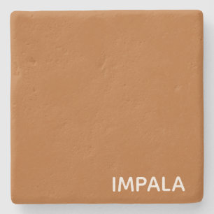 Posavasos De Piedra Nombre de color marrón de Impala