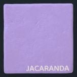 Posavasos De Piedra Nombre de color púrpura de Jacaranda<br><div class="desc">Nombre de color púrpura de Jacaranda</div>