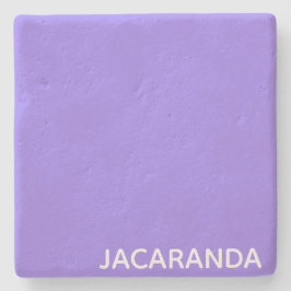 Posavasos De Piedra Nombre de color púrpura de Jacaranda